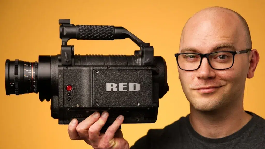 Image of the iconic RED One camera, symbolizing the pinnacle of cinematic innovation.